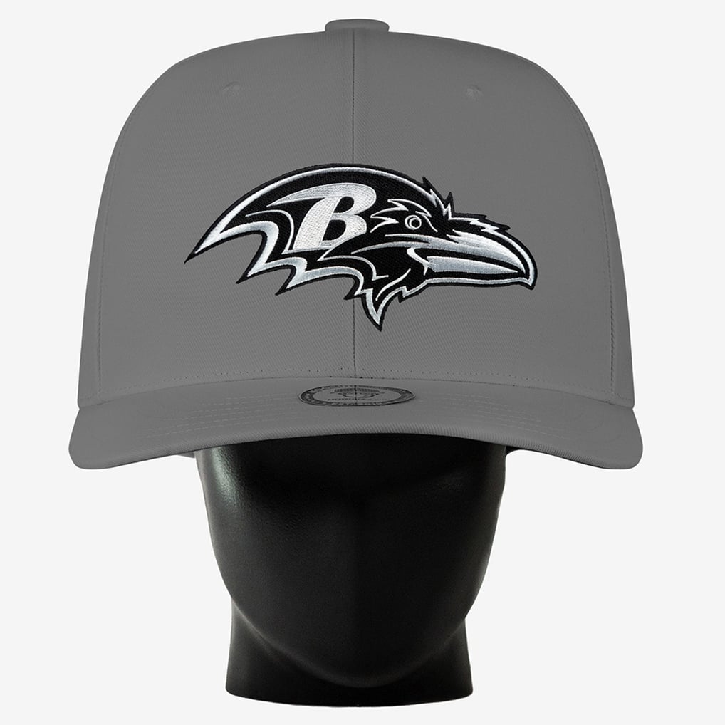 Baltimore Ravens Noggin Boss Unisex Big Hat - Gray